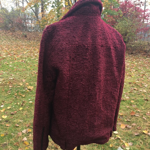 AVEC LES FILLES Faux Fur Moto Teddy Coat NWT - Picture 6 of 8